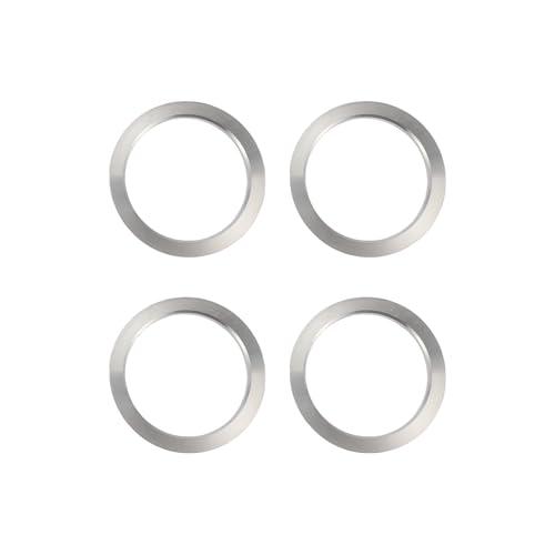 INFINAUTO Hub Centric Rings, 108mm OD 87.1mm ID Car Wheel Hubrings Aluminum Alloy Silver Tone, 4pcs