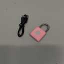 Fingerprint Padlock eLinkSmart Gym Locker Lock for Girls Women with Phone App iOS Watch Metal Keyless Combination Locks for School Sports Locker Toolbox Hasp Storage Pink