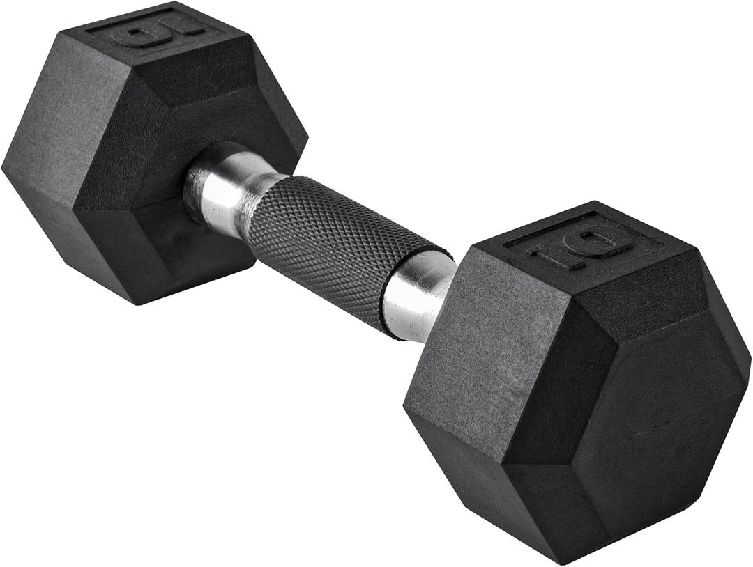 CAP Barbell Coated Hex Dumbbell Weight - Single | 10 lbs | Multiple Options