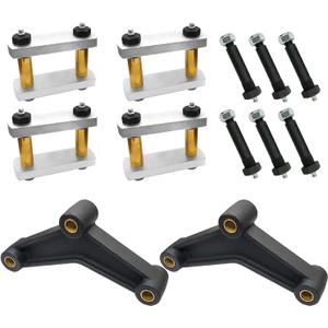 Heavy Duty Greaseable Tandem Trailer Axle Shackle Kit 3.125" Shackles Tandem Axle for Double Eye Springs