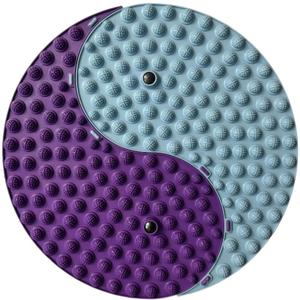 Foot Massager Mat, Yinyang Balance Tai chi Bagua Pattern with Magnetic Therapy, Acupressure Reflexology Mat for Daily Foot Relaxation and Pain Relief, Purple and Blue