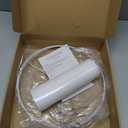 White Lamp shade, Drum Lamp Shade for Table Lamps Floor Lamp, 13" Top X 13" Bottom X 10" High White Large Line Fabric Lamp Shade, Easy Assembly Replacement Lampshade