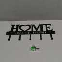 Metal Key Holder Hooks Organizer Rack 5.9x13 inches Wall Mounted Decor for Entryway Front Door Kitchen Hallway Garage Mudroom Office with Screws and Anchors