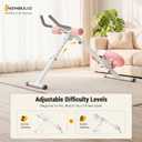 NEWBULIG Ab Machine, Abs Workout Equipment for Home Gym, Adjustable Ab Trainer Machine for Stomach Workout, Foldable Abdominal Trainer