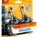 Philips Automotive Lighting H11 Standard Halogen Replacement Headlight Bulbs, Fit Select High Beam, Low Beam, and Fog Light Positions, 2 Packs