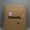 Babelio Baby Gate for Stairs & Doorways, 26-43" W 28" H No Bottom Bar| Easy Installation| One-Handed Operation| Auto-Close| Hardware Mount (Drill Needed) Safety Dog/Pet Gate (Brown Wood Pattern)