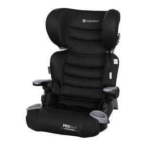 Baby Trend Protect 2-in-1 Folding Booster Seat, Midnight Black Fold-Flat Travel-Ready Design, Lightweight Build, Belt-Positioning Comfort, Manufacturing Date: 05/23/2026