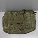 TOPDesign Puffer Tote Bag for Women, Lightweight Puffy Handbag with Compartments, Quilted Shoulder Bag for Work, Travel, Gym (Medium, Dark Green)