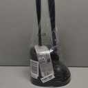 MR.SIGA Toilet Plunger and Bowl Brush Combo for Bathroom Cleaning, Black, 1 Set (One Size)