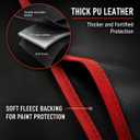AMALOOT 3Pcs Thick 3-Layer Magnetic Fender Covers for Mechanics Car Fender Protector with 26 Heavy-Duty Magnets, Automotive Fender Cover for Cars Trucks SUVs Mechanic Fender Cover Mat, Size M