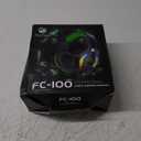Fachixy FC100 Gaming Headset with Microphone for PS4, PS5, Switch, Xbox, PC, Mac, Gamer Headset with RGB Light, Computer Headphones with Mic