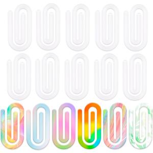 16 Pcs Sublimation Blanks Paper Clips,4 x 2 Inch Jumbo Acrylic Sublimation Paperclips for DIY Thermal Transfer Designs,Gifts,Home,Office,School Crafts Supplies