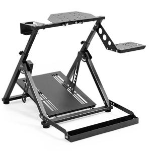 Marada X Frame Steering Wheel Stand Racing Sim Cockpit with Seat Slot Fit for Logitech G25 G27 G29 G920, for Thrustmaster T300 T248, for Fanatec, No Pedal & Shifter