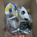 HyDren 4 Pcs Assorted Sports Balls Set for Kids Back to School Recess PE Equipment Official Size Basketball, Soccer, Football, Volleyball with Carry Bag and Pump for Outdoor Playground Gift (Brown)