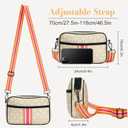 Checkered Crossbody Bum Bags for Women Nylon Checkered Purse Fanny Packs Sling Cross Body Bag with Adjustable Strap