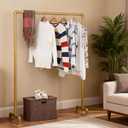 Industrial Pipe Clothing Rack 59in,Clothes Racks for Hanging Clothes,Heavy Duty Display Garment Rack