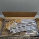 REGILLER 5-Wire Shelving Metal Storage Rack Adjustable Shelves,Standing Storage Shelf Units for Laundry Bathroom Kitchen Pantry Closet(Silver,11.8" D x 16.6" W x 53.5" H)