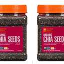 Better Body Foods, Organic Chia Seeds with Calcium, Iron, Potassium, 5350mg Omega-3s, Non-GMO and Gluten Free | Add Omega 3 Protein to Salad, Smoothie, Oatmeal Acai Bowl | Pack of1- 567 grams Airtight Jars Best By 09/12/2027