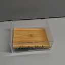 Acrylic Laundry Detergent Sheets Holder with Bamboo Lid, Laundry Soap Sheets Container Box Dispenser for Laundry Room