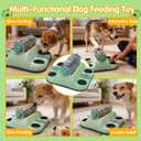 GJEASE Paw-Activated Rolling Interactive Dog Treat Puzzle Toys for IQ Training & Mental Stimulating,Fun Slow Feeder,2 Levels of Challenge