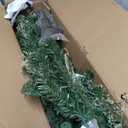 7ft Pre-lit PVC Artificial & Pine Needles Half Christmas Tree w/ 150 Lights