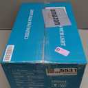 FUMLTP 33In Low Profile Ceiling Fans with Lights and Remote/ APP Control, Modern Flush Mount Ceiling Fan with 5 Reversible Blades for Outdoor Patio, Small Room, Bedroom(Black+Brown)