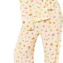 Dressmine Ladies Long Sleeve Cute Pajama Sets 2 Piece Fall Outfits Button Up Pjs Set Loungewear, Size XS
