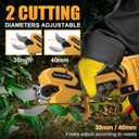 Pruning Shears with Pole for Dewalt 20V MAX Battery, Brushless Pruner with SK5 Steel Blade, 1.2" / 1.6" Cutting Diameter, 13Ft Reach Electric Pruners for gardening Tree Trimming (No Battery)