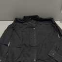 Womens The Linen Relaxed Shirt Button Down Black  Small