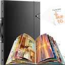 Puzzle Storage Book Folder for 500-1000 Pieces, Large Jigsaw Storage Binder with 24 HD Clear Pockets & 16 Saver Sheets, Completed Puzzle Organizer Keeper Album, Portable Portfolio Case, Gift for Mom