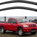 Window Visors Rain Guards for 2004-2015 Nissan Titan King Cab, Out-Channel Window Vent Wind Deflectors Visors Shades for 04-15 Nissan Titan Extended Cab, 2PCS