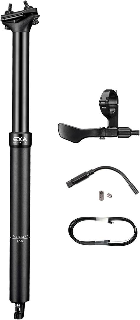 EXA Form 900i 30.9mm/31.6mm Remote Control Dropper Post with 1x Lever kit and Cable in Housing, 100mm/120mm Travel Dropper Seat post