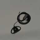 CLS1410 CLS1110 Earpiece Compatible with Motorola Radio CP200 GP300 GP2000 Walkie Talkie with PTT Mic 2 Pin Headset Single-Wire Surveillance Kit (D-Shaped, 2 PCS)