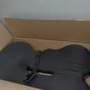 Memory Foam Contoured Seat Cushion with L-Shaped Ergonomic Design for Office Chair Car Seats  Seat Cushion for Truck Driver, Truck Car Seat Cushions for Driving Lumbar Support(Black)