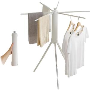 JOOM Clothes Drying Rack Portable Foldable - Drying Rack Clothing Space Saving,Collapsible Drying Rack for Laundry,Travel,Indoor,Outdoor. Folding Clothing Rack Home and Travel (Small Silver)
