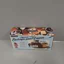 Nostalgia Tabletop Indoor Electric S'mores Maker - Smores Kit With Marshmallow Roasting Sticks and 4 Trays for Graham Crackers, Chocolate, and Marshmallows - Movie Night Supplies - Brown