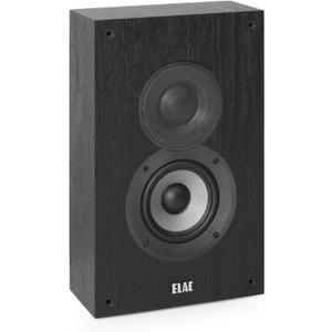 ELAC Debut 2.0 OW4.2 On-Wall Speakers, Black (Pair) - 1 Cloth Dome Tweeter & 4 Aramid Fiber Woofer - 2-Way Bass Reflex - Up to 35,000 Hz Response