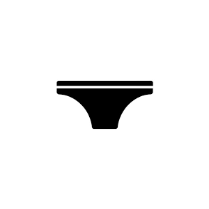 Women Bikini Bottom Black M