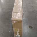 BARNSMITH 36in x 96in Frosted Glass Barn Door and 6FT Hardware kit Included, Soft Close Mechanism,Black Carbon Steel Tempered Frosted Glass Sliding Barn Door, Easy Assembly