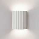 White Resin Modern LED Wall Sconces Wall Lighting Set of 2, Indoor Hardwired Wall Mount Light Fixtures Lamp Up and Down for Living Room Bedroom Hallway Dining Room