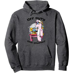 Nurse Off Duty Save Yourself Pullover Hoodie