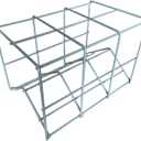 Oxygen Cylinder Rack - Holds 6 D, E, or M9 Medical Oxygen Tanks, Oxygen Storage Rack, Oxygen Tank Holder with Durable Powder-Coated Finish - No Assembly Required, Ideal for Medical Supplies & Homecare