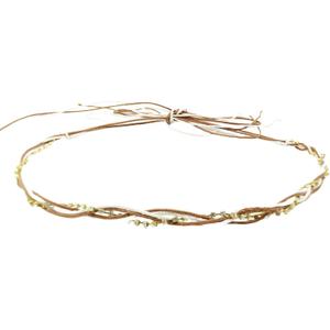 2 x Cowboy Hat Band for Women Men, Beaded Hat Band for Straw Hat Fedora Hand Made Replaceable Golden Hat Band Diomond