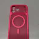 TOCOL for 17 Pro Max Case, Full Camera Protection, Built-in Magnetic Ring, Compatible with Magsafe Charger, Translucent Matte Phone Case for17 ProMax 6.9 inch (Hot Pink)