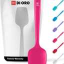 DI ORO Silicone Spoon Spatula - 600F Heat-Resistant Large Silicone Spoonula Scraper - BPA Free Nonstick Cookware Safe Rubber Kitchen Utensil for Baking, Cooking, & Mixing - Dishwasher Safe (Magenta)