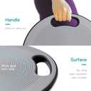 Wobble Balance Board, Exercise Balance Stability Trainer Portable Balance Board with Handle for Workout Core Trainer Physical Therapy & Gym No-Skid Surface, Classic Version