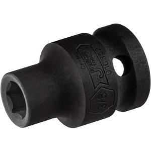 Jetech 1/2" Drive 3/8" Standard Impact Socket – Crafted from durable chrome molybdenum alloy steel. Features a precision 6-point SAE design for a secure grip on fasteners.