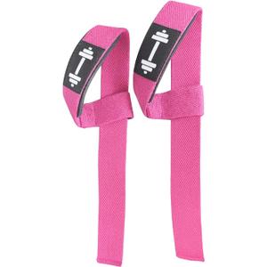Professional Weight Lifting Straps for Bodybuilding, Powerlifting, Strength Training, Gym Workout (Pink)