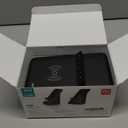 AFK Wireless Charging Station with Bluetooth Speaker and Alarm Clock,Wireless Charger Compatible with iPhone,Android Phones(Black)