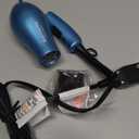 Nano Titanium Travel Hair Dryer, 1000 Watt Professional Blow Dryer with Concentrator Nozzle, Foldable Handle, Dual Voltage